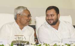 Nitish Kumar with Tejashwi Yadav