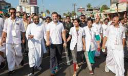 Rahul Gandhi participating in Bharat Jodo Yatra. 