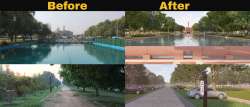 Before and after photos of Delhi's Central Vista