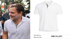 BJP took a jibe at Rahul Gandhi claiming he wore a T-shirt worth Rs 41,000.