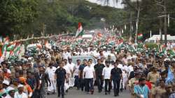 Congress leader Rahul Gandhi during the Bharat Jodo Yatra in Alappuzha, Kerala.