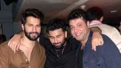 Varun Dhawan parties with Varun Sharma, Khushi Kapoor