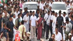 Congress president Sonia Gandhi joins her party's Bharat Jodo Yatra'