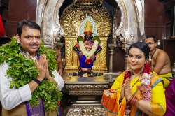 Devendra Fadnavis with wife Amruta  