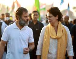 Rahul Gandhi with Priyanka Gandhi