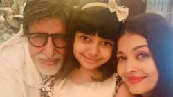 Amitabh Bachchan, Aadhya Bachchan, Aishwarya Rai birthday