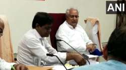 Rajasthan health minister Parsadi Lal Meena was chairing a meeting at Dausa town collectorate