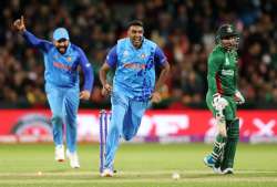 Ashwin Celebrating Litton Das' run out vs Bangladesh