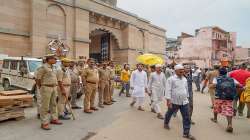 Security personnel deployed in Varanasi.