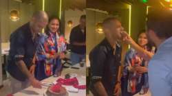 Dhawan celebrates Birthday with team