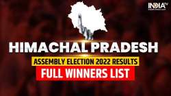 Himachal Pradesh assembly election Results 2022 | Winners list