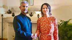 External Affairs Minister S Jaishankar with German counterpart Annalena Baerbock.   