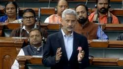 External Affairs Minister S Jaishankar in Parliament 