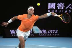 Rafael Nadal in action