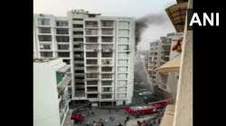 The blaze erupted in the 11-storey Orchid Green society located in the Shahibaug area in the morning hours.