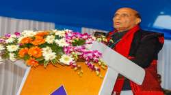 Defence Minister Rajnath Singh speaking at an event in Arunachal Pradesh