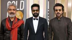 am Charan, Jr NTR, SS Rajamouli attend Golden Globes 2023