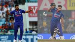 Shardul Thakur and Umran Malik in action