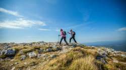 Representative image of couple mountaineering 