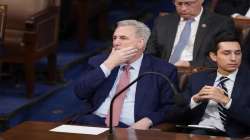 Rep. Kevin McCarthy, R-Calif., listens as the second round of votes are cast for the next Speaker of the House on the opening day of the 118th Congress at the U.S. Capitol.