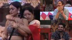 Tina's mother entered the house and mistakenly hugged Sreejita instead of Tina from behind thinking 