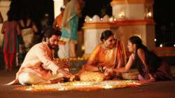 Riteish Deshmukh and Genelia D'Souza's still from their Marathi film Ved