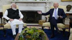 President Joe Biden meets with Indian Prime Minister Narendra Modi in the Oval Office of the White House in Sept, 2021.