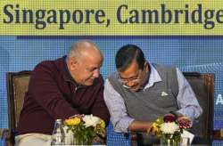 Arvind Kejriwal with Manish Sisodia