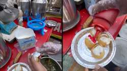 Viral video of pani puri ice cream