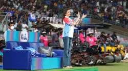 Nita Ambani celebrates during MI vs GG match