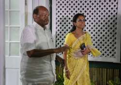 Sharad Pawar with Supriya Sule