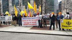 Pro-Khalistan protest, Indian Embassy, Indian Embassy in Washington, USA