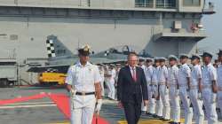 Australian PM Anthony Albanese receives guard of honour onboard India’s first indigenous aircraft carrier, INS Vikrant