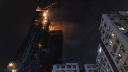 Hong Kong Fire, fire engulfs under construction skyscraper, hong kong shopping district, fire probe 