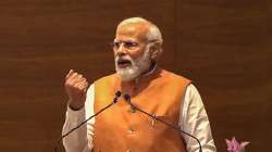 Prime Minister Narendra Modi addresses the inauguration of the newly-constructed BJP Central Office (Ext.), in New Delhi.