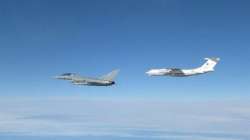 RAF and German Air Force Typhoons intercept a Russian aircraft
