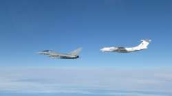 RAF and German Air Force Typhoons intercept a Russian aircraft  