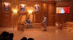 Union Minister Smriti Irani during Aap Ki Adalat.