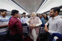 PM Modi onboard Vande Bharat