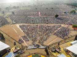 Lakhs of people gather at the event amid heat wave