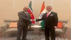 EAM Jaishankar meets his Surinam counterpart in Guyana