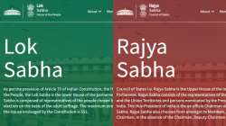 Government launches new look of websites of Lok Sabha and Rajya Sabha 