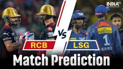 RCB face LSG at M.Chinnaswamy Stadium