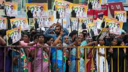 Karnataka Election 2023 results: Workers raise slogans at party office in Bengaluru