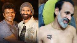 Raghvendra gets a tattoo of his brother Puneeth Rajkumar on his chest