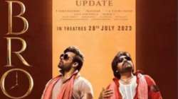 Pawan Kalyan and Sai Dharam Tej in their upcoming film 'Bro'.