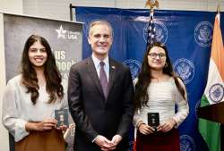  US Ambassador Eric Garcetti during the seventh annual Student Visa Day