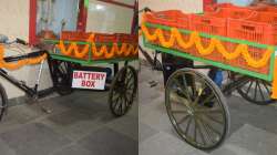 Low-cost e-trolley for street vendors made by ITI Berhampur