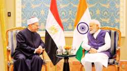 PM Modi while meeting the Grand Mufti of Egypt, His Eminence Prof. Shawky Ibrahim Allam. 