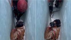 Sherpa rescued after falling in deep pit on Mt Everest